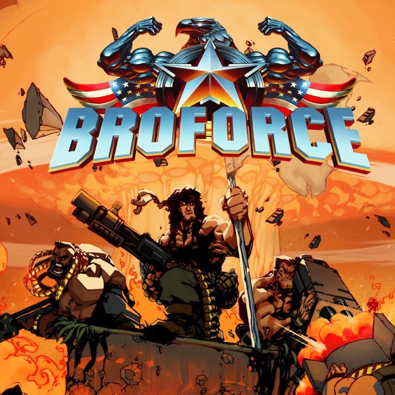 Broforce box art for Playstation 4
